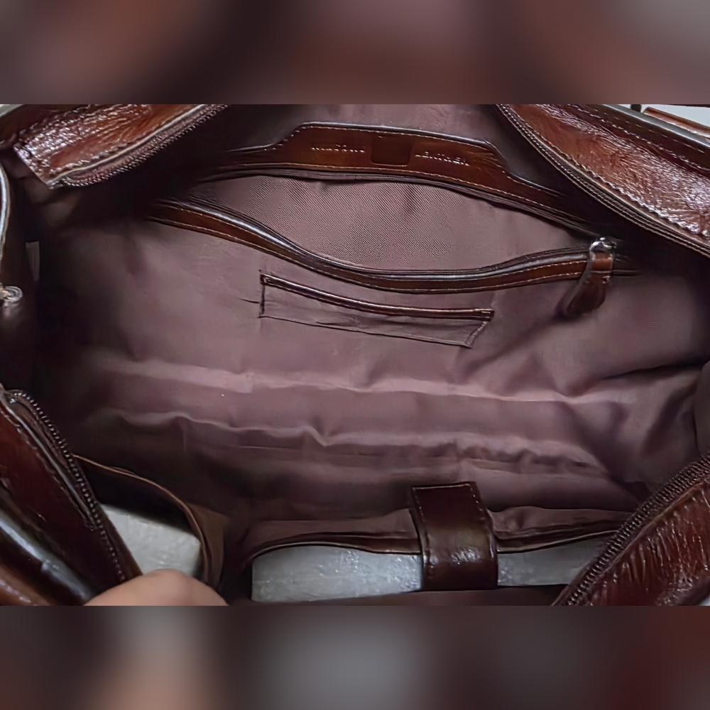 WILSONS LEATHER Leather Satchel/Shoulder Bag Excellent Used Condition - Picture 12 of 16